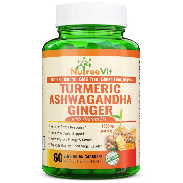 Magnesium ashwagandha turmeric vitamin d